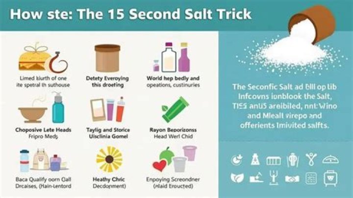 15 Second Salt Trick: The Game-Changer for Your Health and Wellness