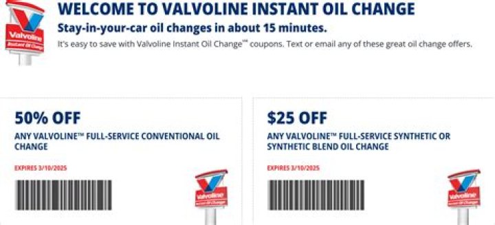 Valvoline Coupon $25 Synthetic Oil Change: Save Big and Keep Your Car Running Smooth